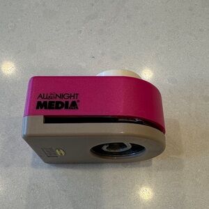 Pink and Gray punch for crafts ampersand curly q